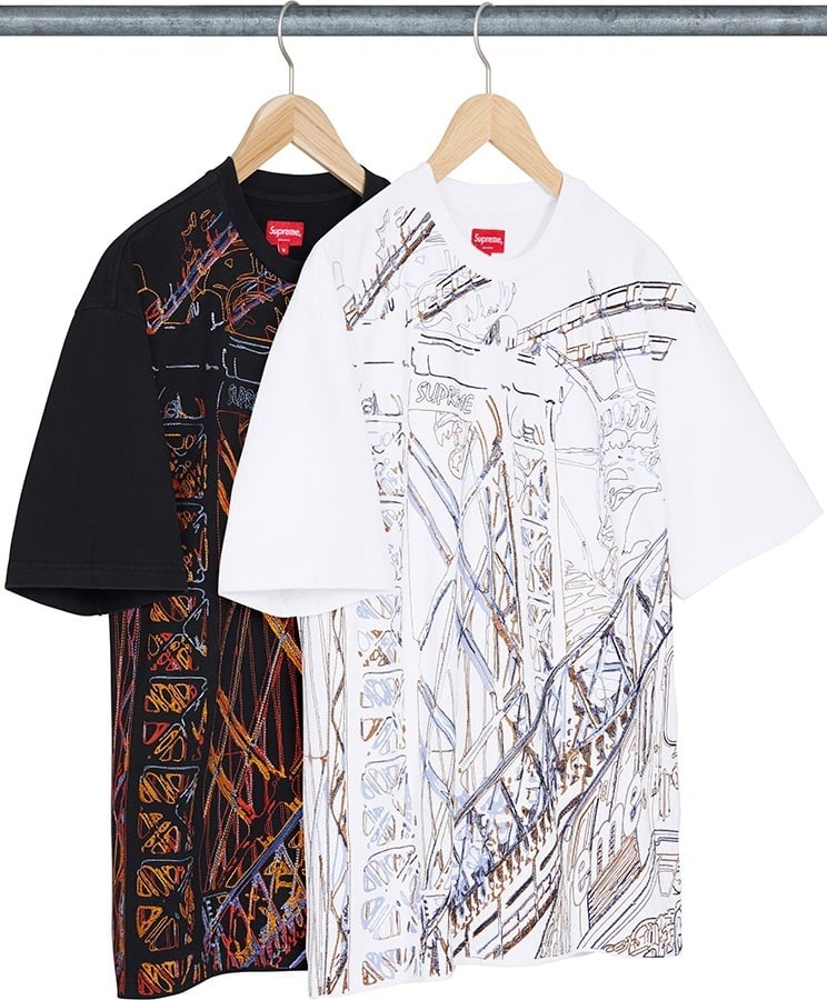 Bridge Embroidered S/S Top